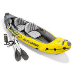 Explorer K2 Kayak, 2-Person Inflatable Kayak Set with Aluminum Oars