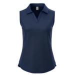 PATPAT Girls Athletic Sleeveless Golf Polo Shirts Collared V Neck Tennis Shirt